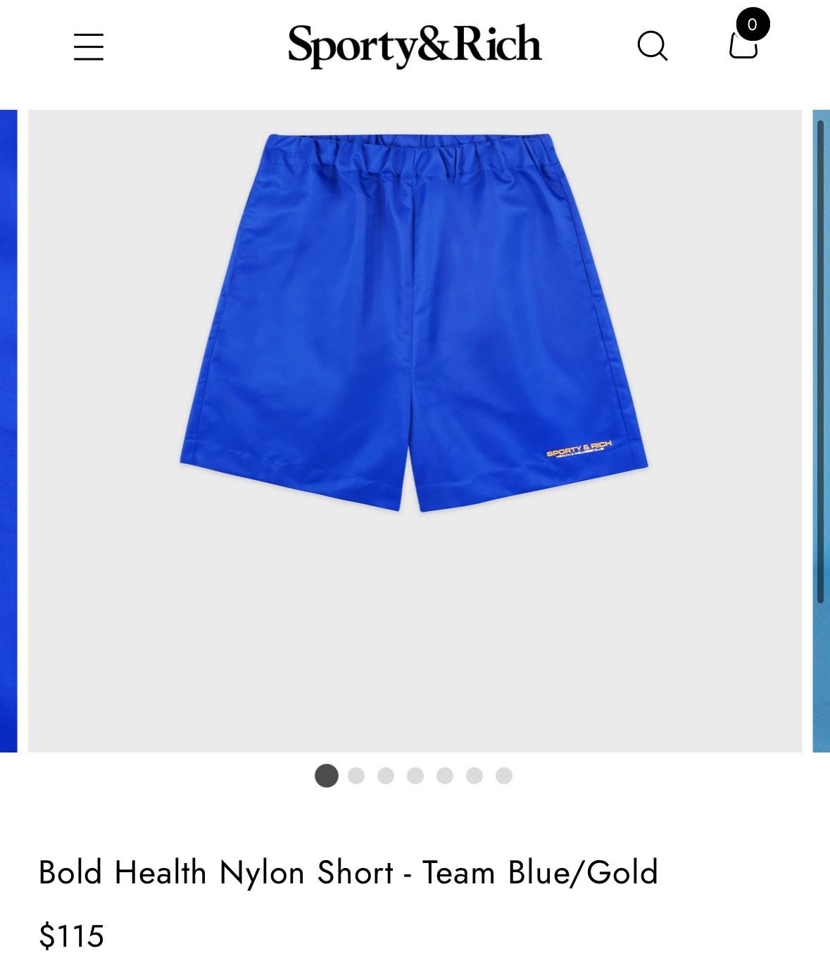 Sporty & Rich Sporty & Rich Bold Health Nylon Short Size US 28 / EU 44 - 9 Thumbnail