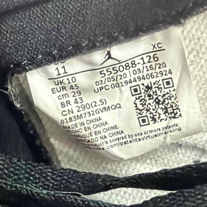 Jordan Brand Air Jordan 1 Retro High Light Smoke Grey Size 11 555088-126 Size US 11 / EU 44 - 8 Thumbnail