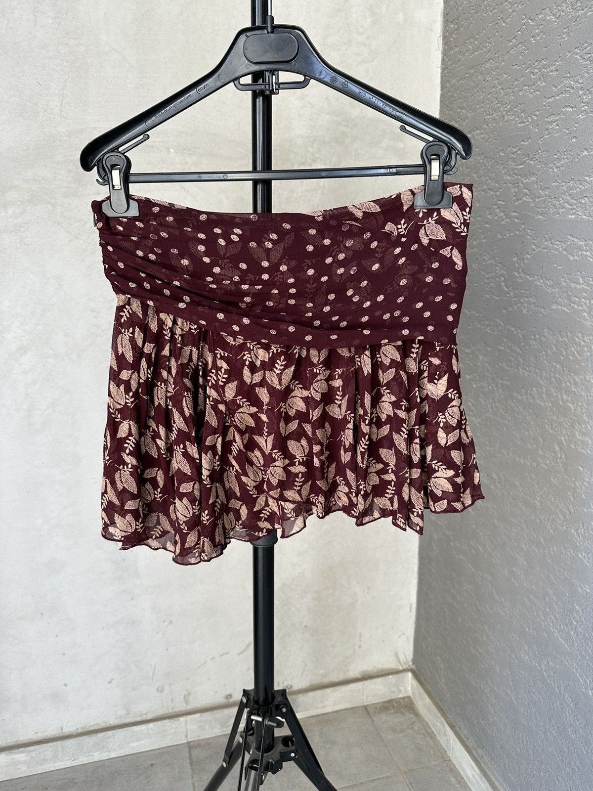 Isabel Marant Etoile Isabel Marant Etolie mini skirt Burgundy size 38 Size 26" / US 2 / IT 38 - 2 Thumbnail