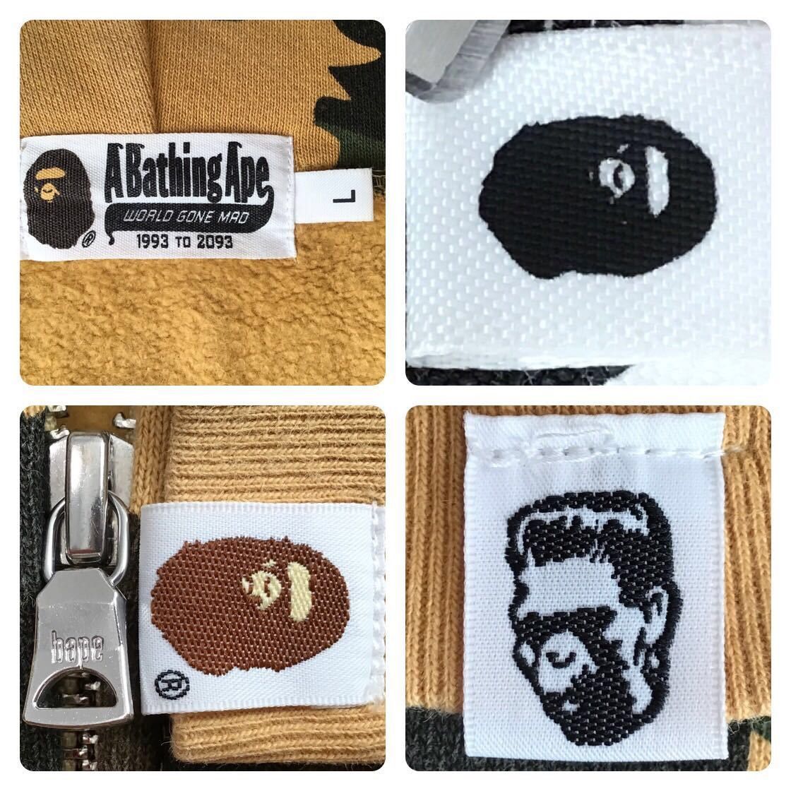 Bape BAPE 1st camo yellow shark full zip hoodie a bathing ape Size US L / EU 52-54 / 3 - 7 Thumbnail