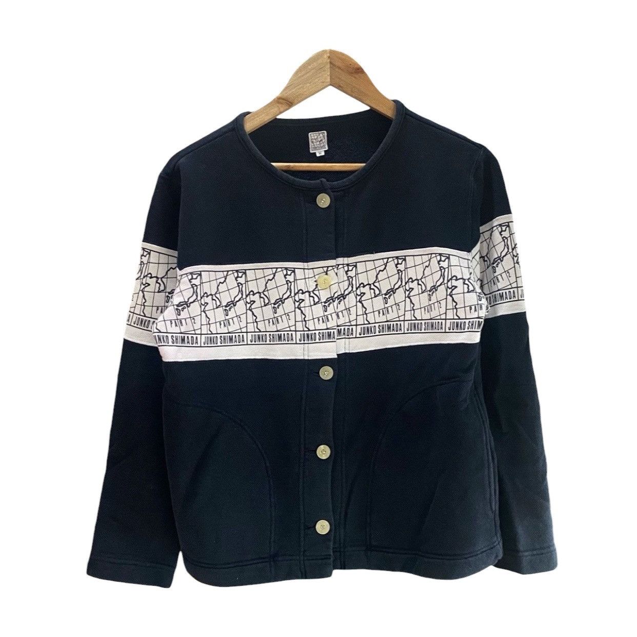Junko Shimada Vintage Junko Shimada Part 2 Map Cardigan Size US M / EU 48-50 / 2 - 1 Thumbnail