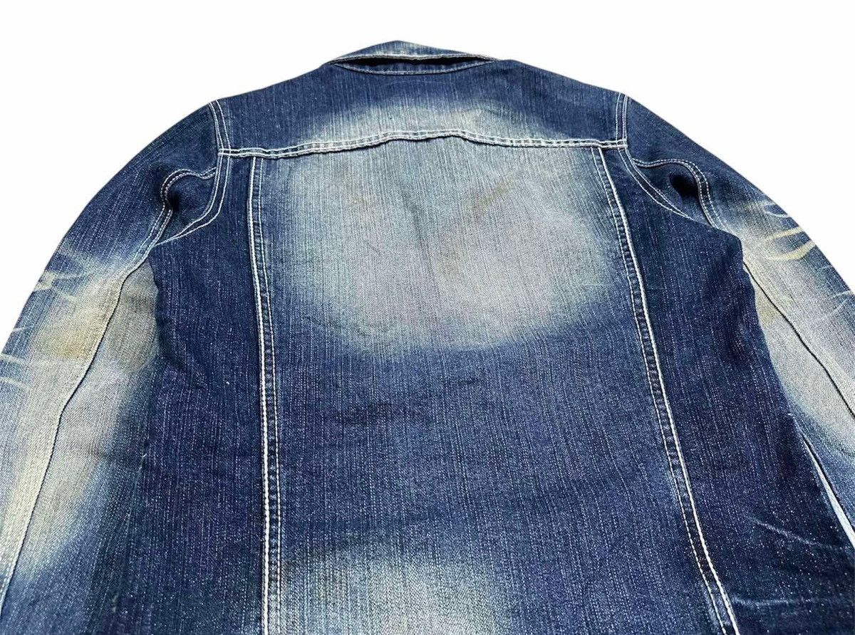 14th Addiction 🔥Y2K Archived Midas Denim Jacket Waxed Glitter Goth Punk Size US M / EU 48-50 / 2 - 8 Thumbnail