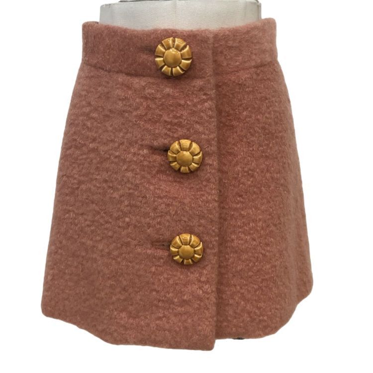 Miu Miu Miu Miu Mohair Button-Front Mini Skirt Size 42 Size 28" / US 6 / IT 42 - 1 Thumbnail