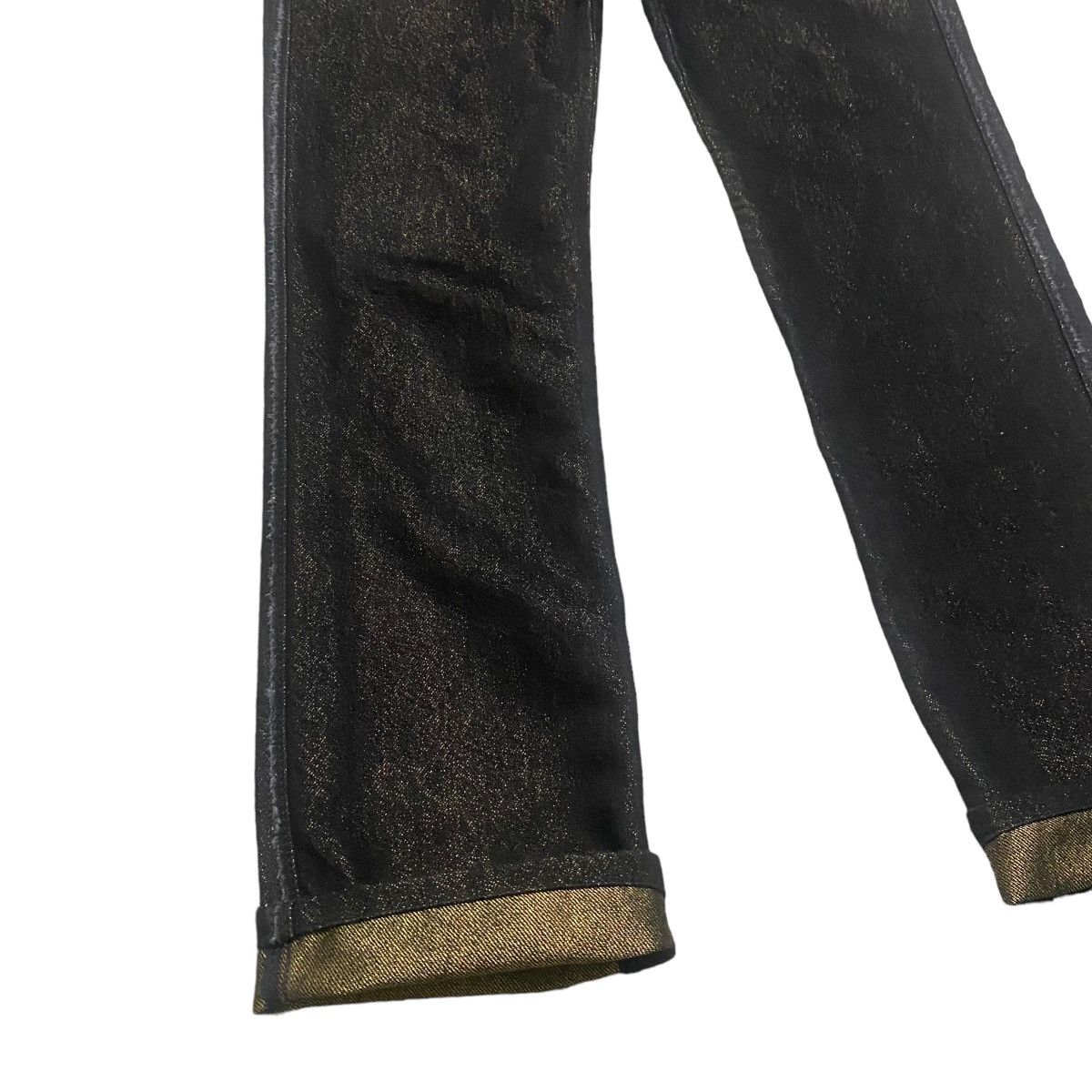 Chanel Chanel Noir Black&Gold Logo Pocket Denim Jeans Size 28" / US 6 / IT 42 - 10 Thumbnail
