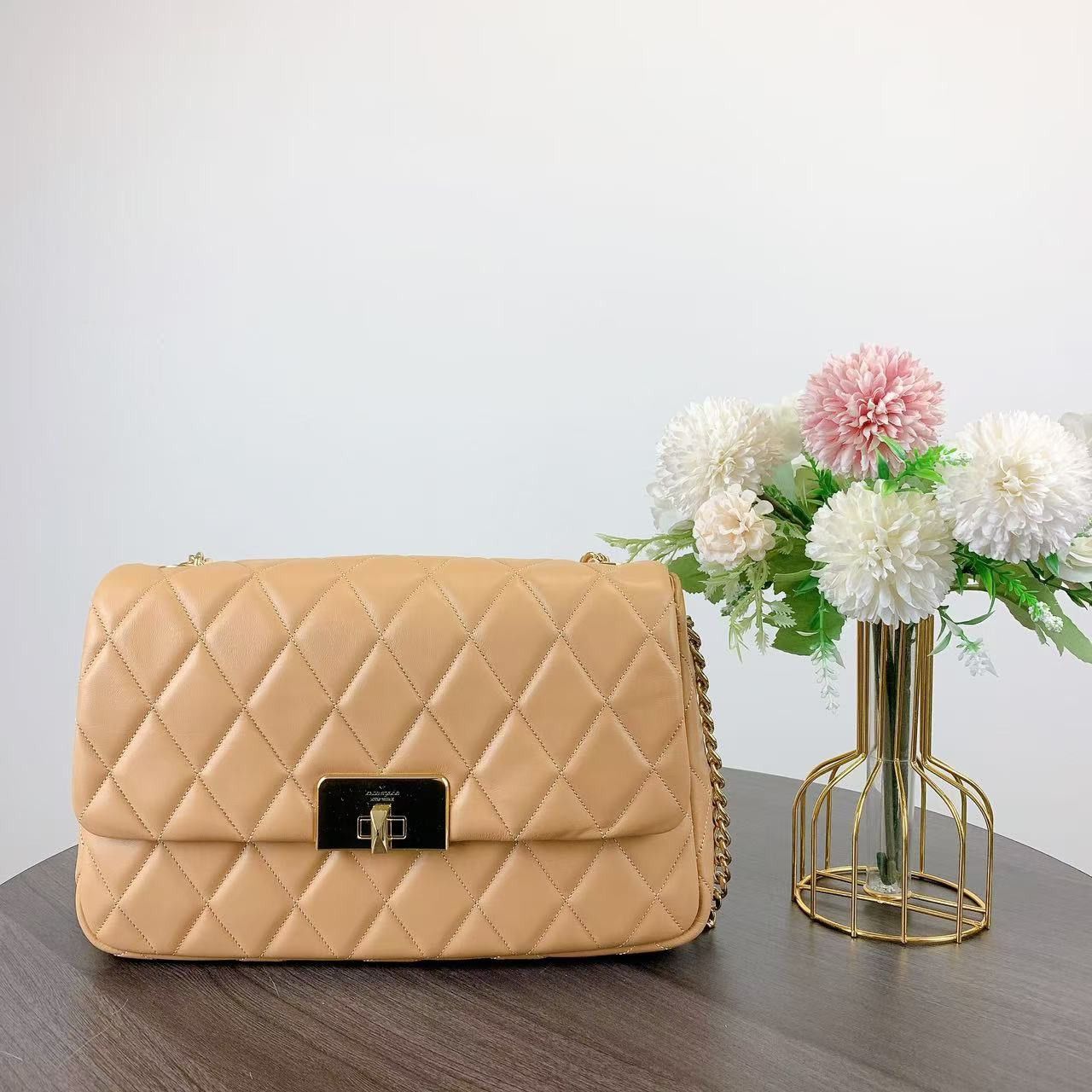 Kate Spade Kate Spade KH228 Carey Medium Flap Shoulder Bag IN Mousse Size ONE SIZE - 3 Thumbnail