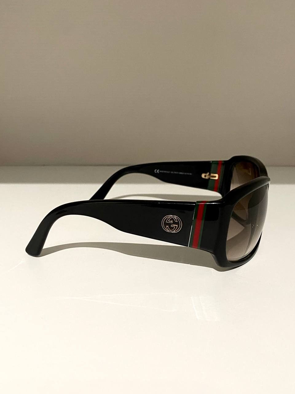 Gucci Gucci GG Logo Web Rectangular Retro Oversized Sunglasses Y2K Size ONE SIZE - 8 Thumbnail