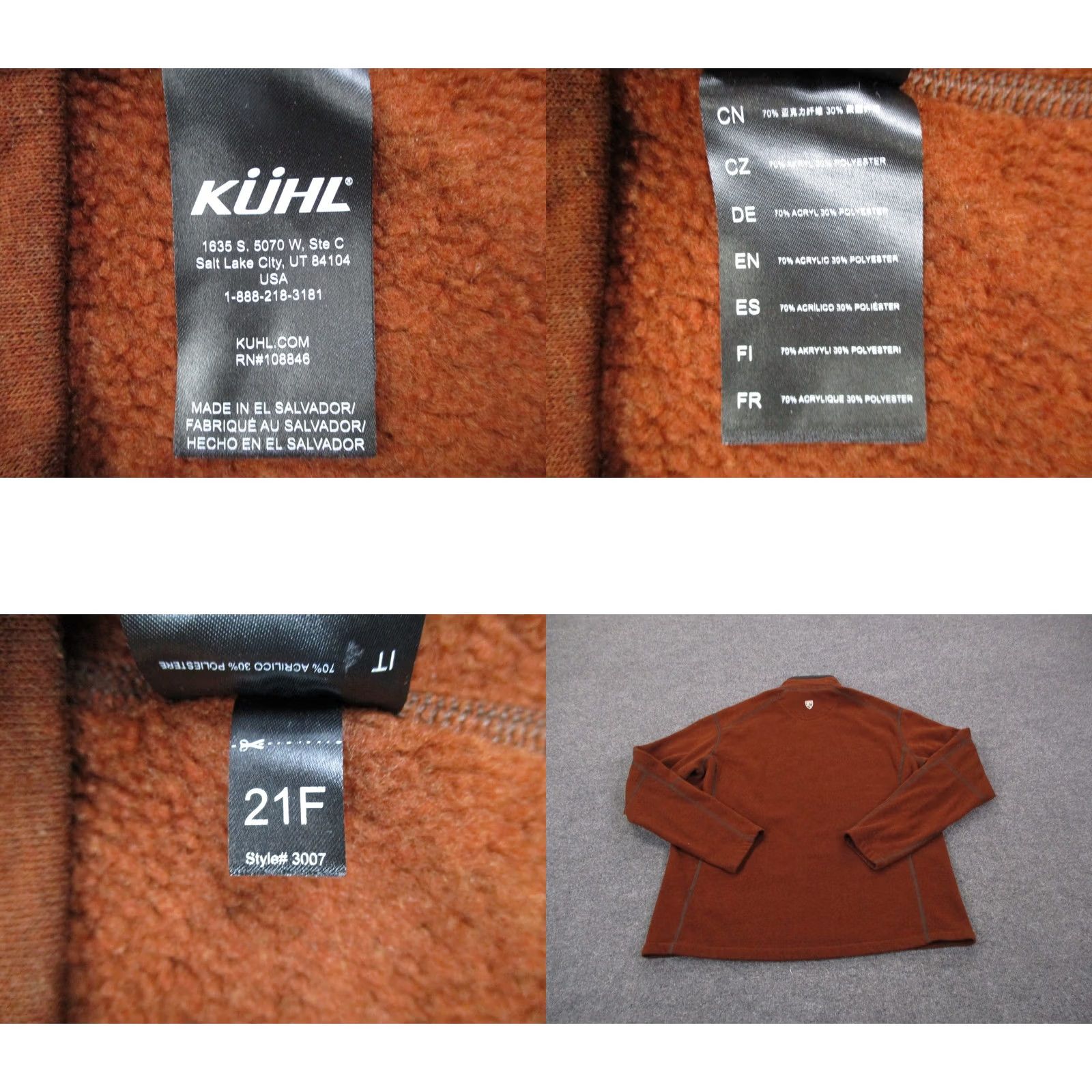 Layer 8 Kuhl Sweater Mens XL Brown Shirt Pullover Lightweight Knit Logo Quilted 1/4 Zip Mens XL Brown Knit Sweater Size US XL / EU 56 / 4 - 8 Thumbnail