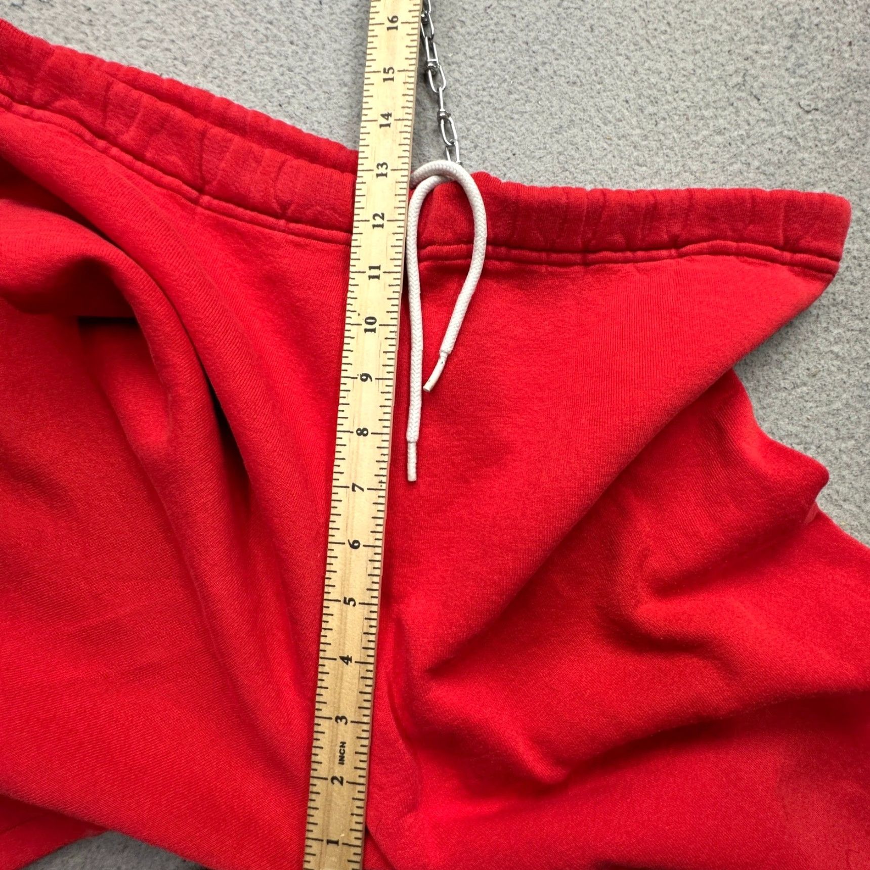 Russell Athletic VINTAGE 80s Russell Athletic Red Jogger Pants Mens M Sweatpants Drawstring Size US 31 - 5 Thumbnail