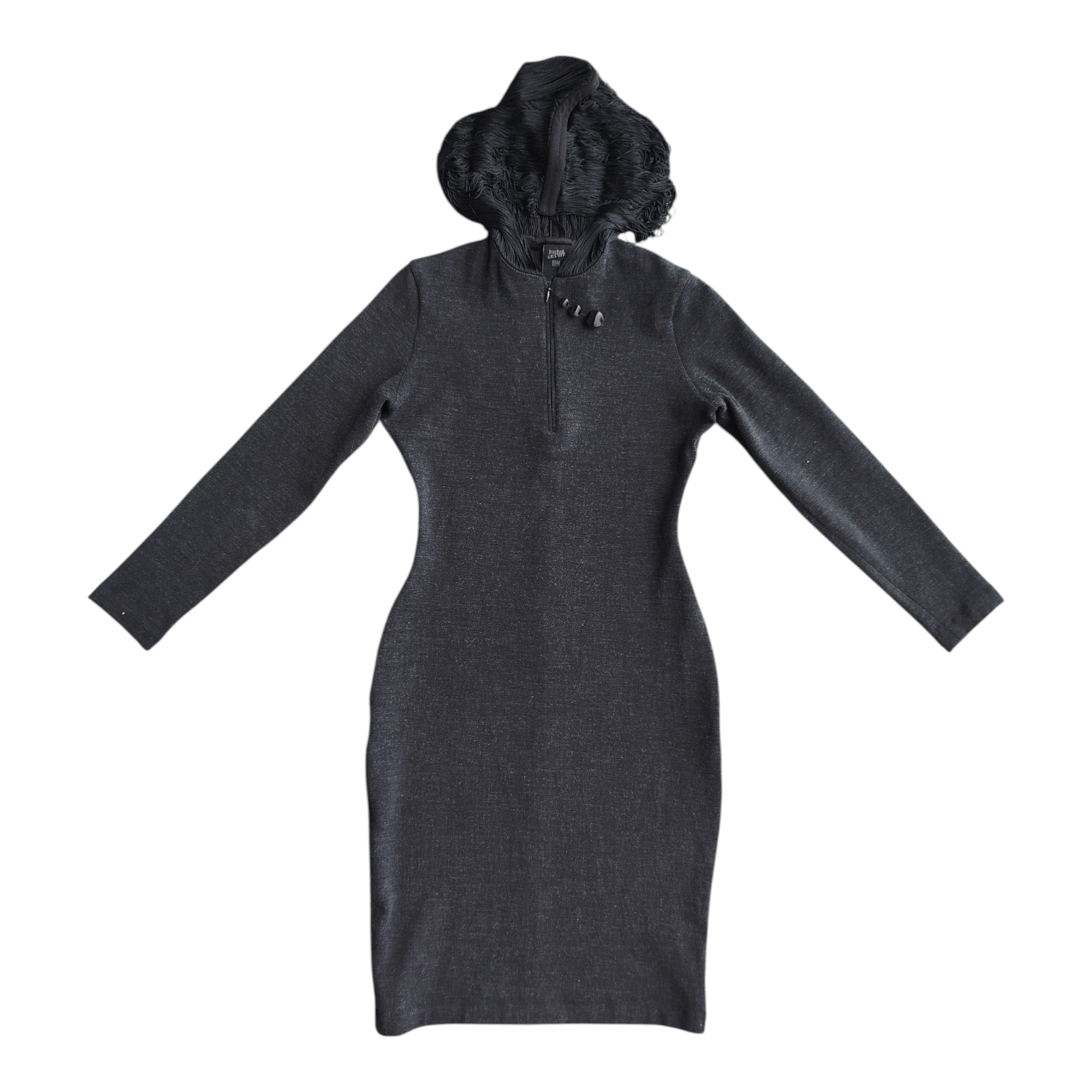 Jean Paul Gaultier Jean Paul Gaultier Dress Bodycon Hooded Italy Vintage 90s Size S / US 4 / IT 40 - 1 Thumbnail