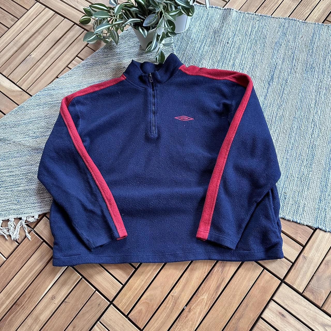 Umbro Vintage Y2K Umbro Sportswear Half Zip Fleece Sweatshirt Size US XL / EU 56 / 4 - 1 Thumbnail
