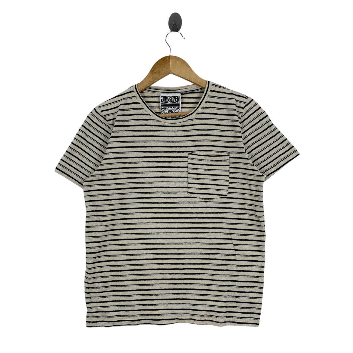 Jungmaven JUNGMAVEN USA American Made Stripes Single Pocket Tshirt Size US S / EU 44-46 / 1 - 1 Thumbnail