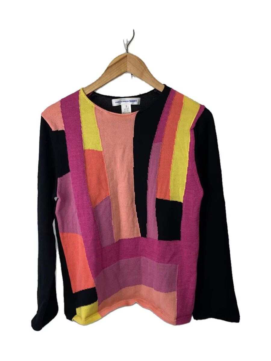 Comme des Garcons × Comme des Garcons SHIRT Striped Pattern Wool Knit Sweater Size US S / EU 44-46 / 1 - 1 Thumbnail