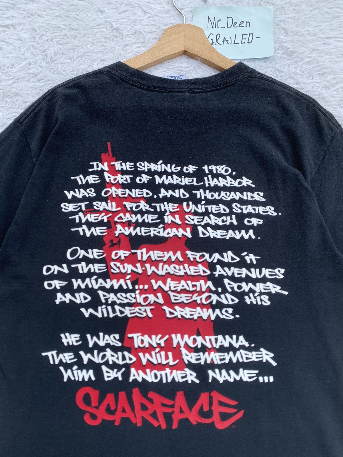 Vintage Rare Vintage Scarface “The American Dream” Tshirt Size US M / EU 48-50 / 2 - 19 Thumbnail