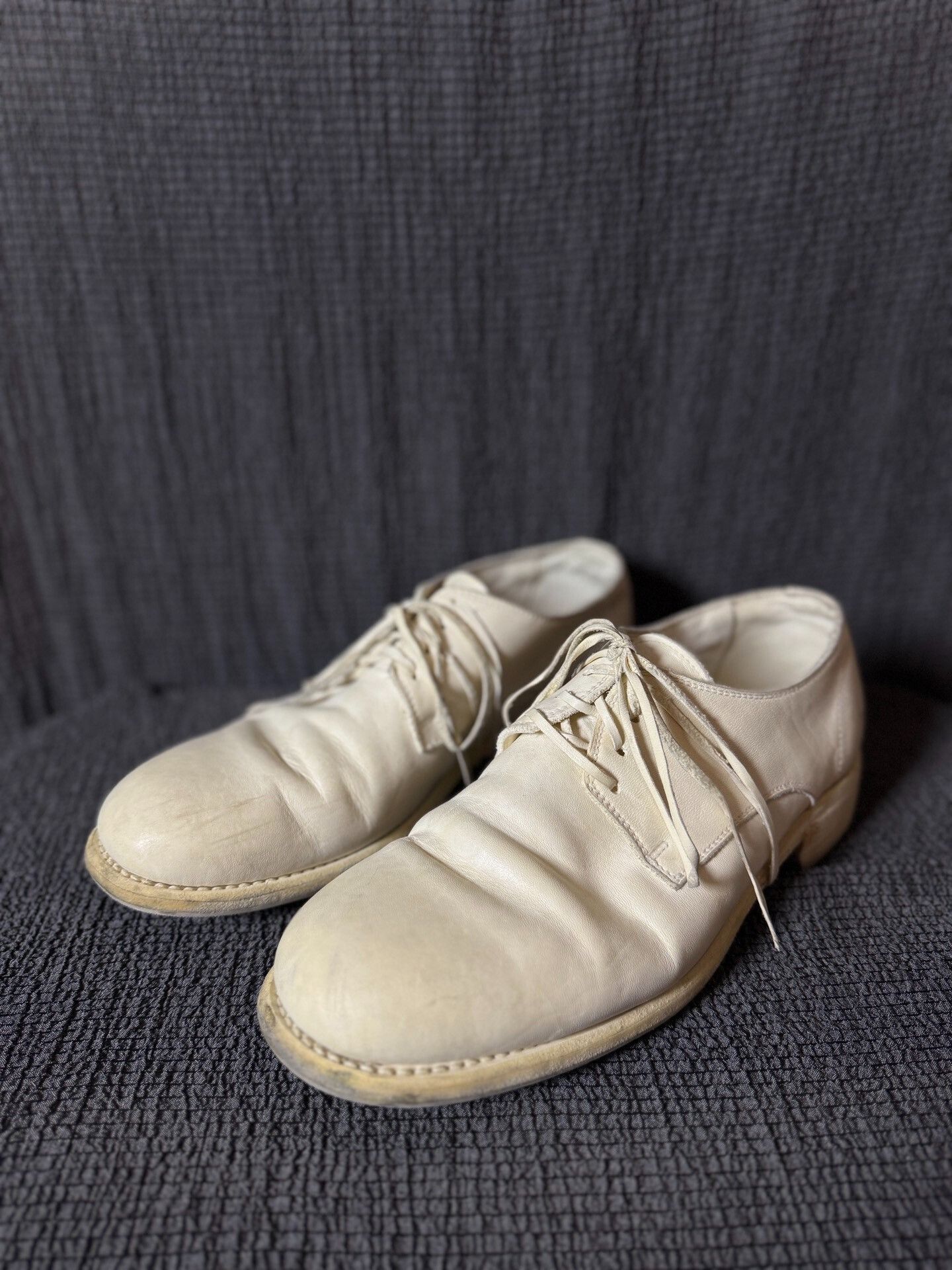 Guidi Guidi 792 Bone White Derby Shoes Size US 10 / EU 43 - 1 Thumbnail