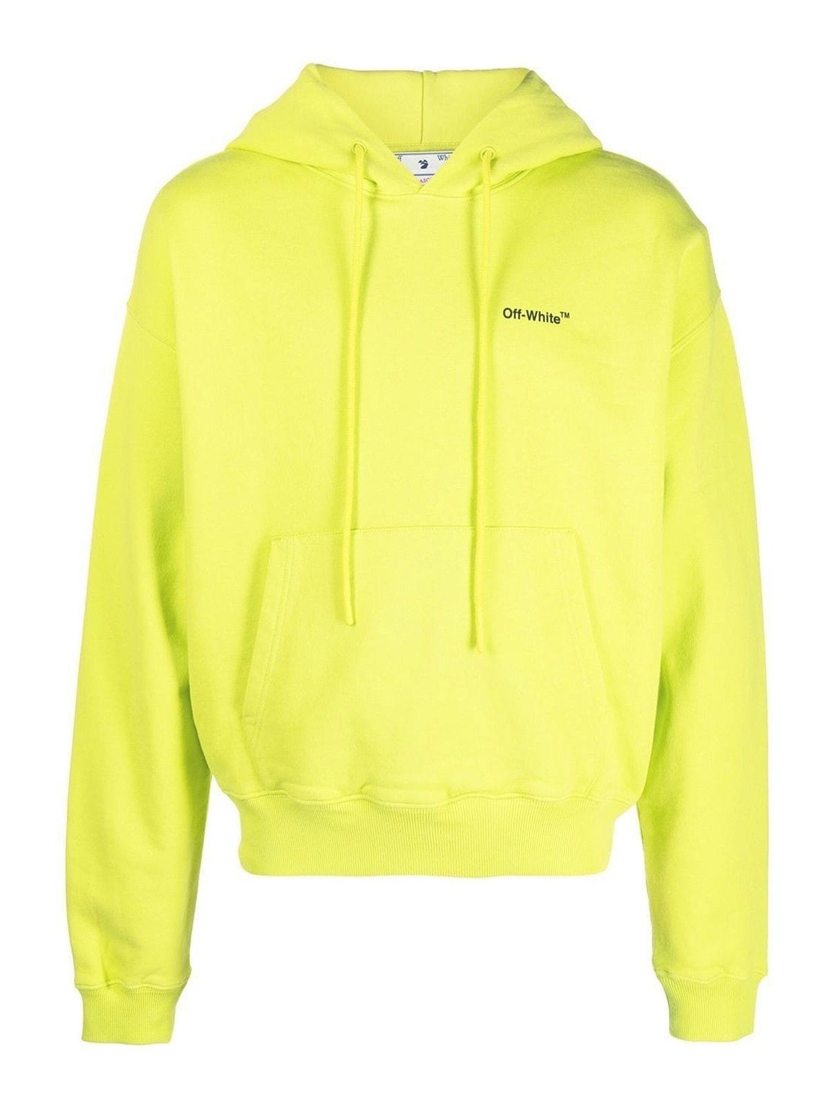 Off-White o1gr1nt1124 Caravag Arrow Over Hoodie in Lime Size US XXS / EU 40 - 1 Thumbnail