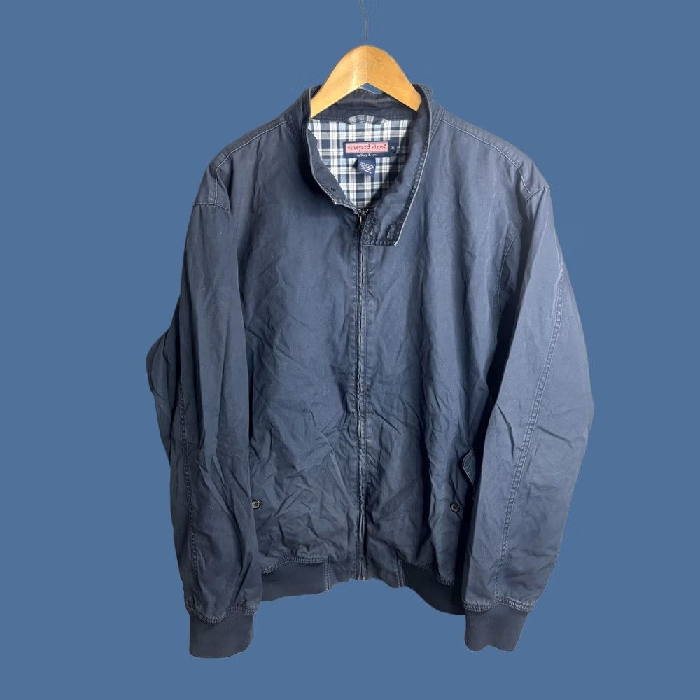 Vineyard Vines Vineyard Vines Jacket Mens XL Blue Cotton Bomber Full Zip Plaid Lined Casual Size US XL / EU 56 / 4 - 1 Thumbnail