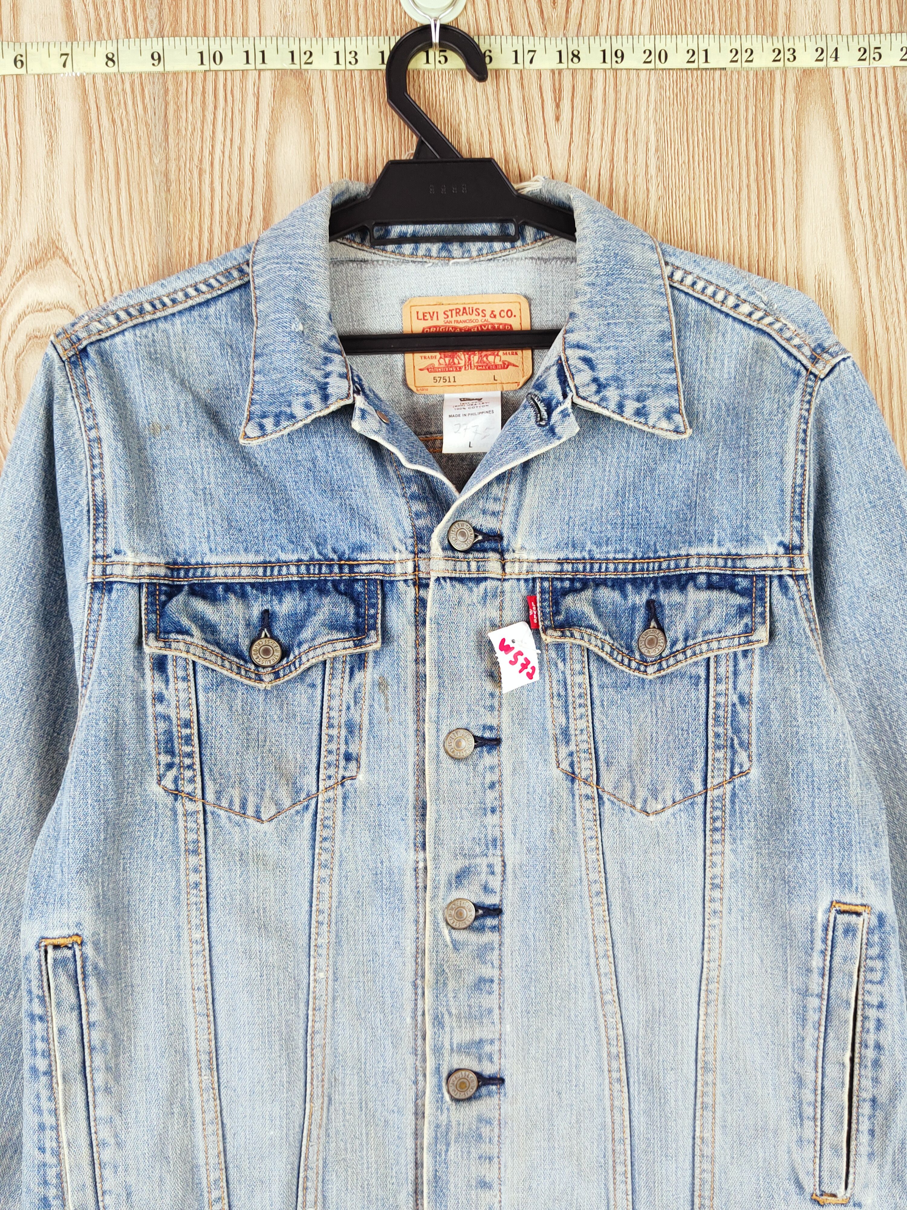 Levi's DL Levi's vintage faded Blue Denim Jackets #W572 Size L / US 10 / IT 46 - 2 Thumbnail