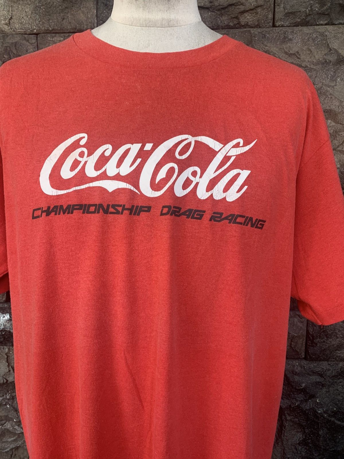 Coca Cola × Vintage Vintage 90s Coca Cola Championship Drag Racing T shirt Size US XL / EU 56 / 4 - 2 Thumbnail