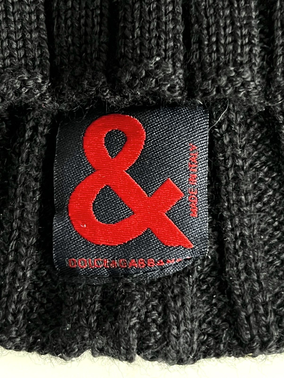 Dolce & Gabbana × Vintage Vintage 1990s Dolce&Gabbana Jeans Merino Blend Beanie Hat Size ONE SIZE - 7 Thumbnail