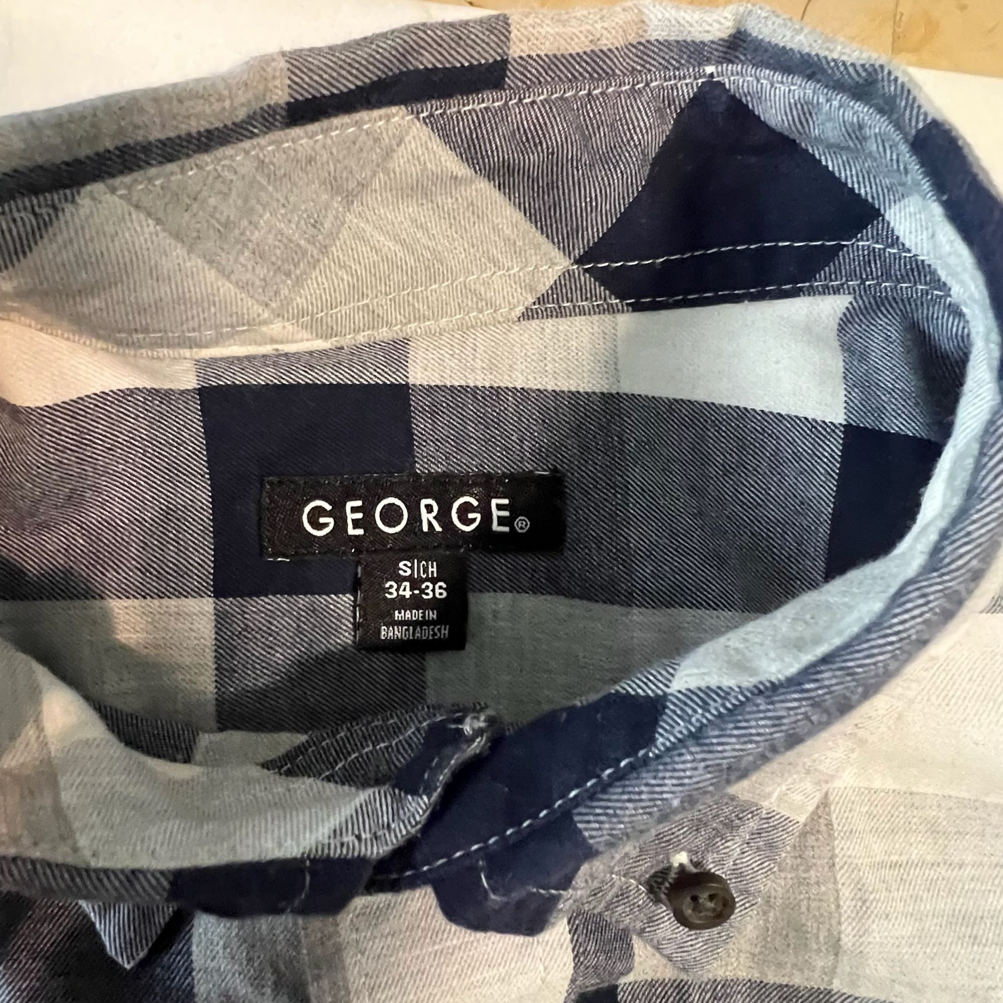 Other George Blue & White Check Long Sleeve Button-Up Shirt Size 3 Size US S / EU 44-46 / 1 - 6 Thumbnail
