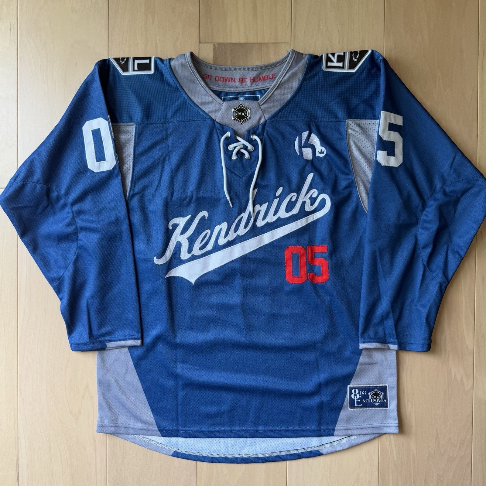 NHL Kendrick Lamar Hockey Jersey Medium Blue Elev808 Designs Size US M / EU 48-50 / 2 - 2 Thumbnail