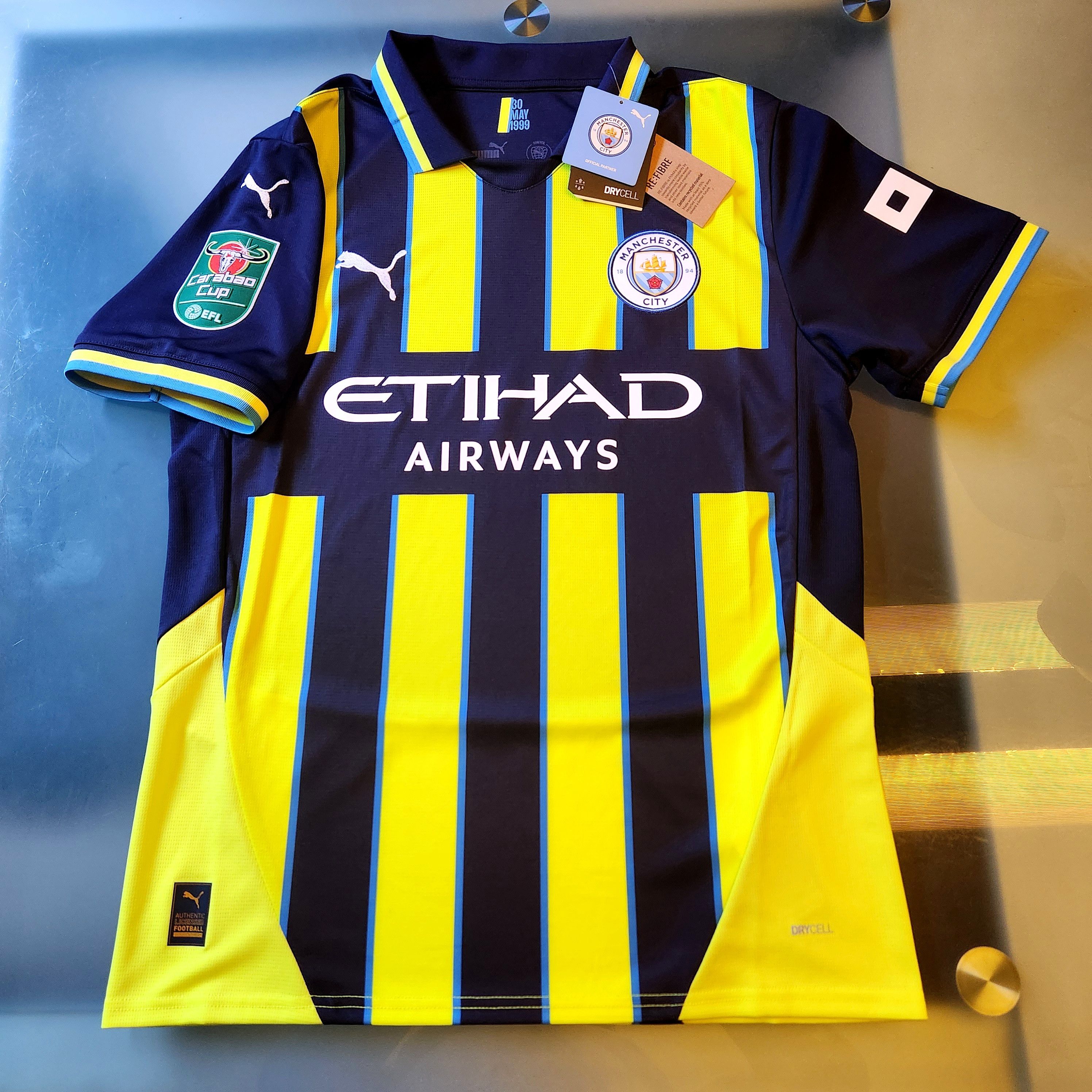 Puma Authentic Manchester City FODEN 2024-2025 24/25 Away Carabao Size US M / EU 48-50 / 2 - 2 Thumbnail