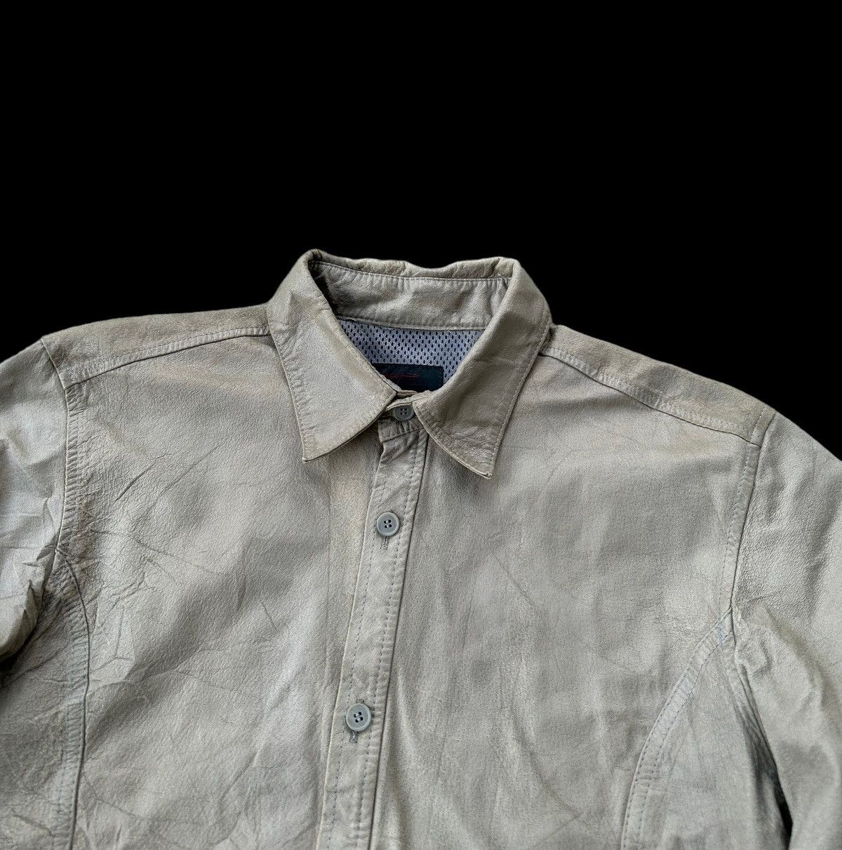 Yohji Yamamoto 🔥Archived🔥Yohji Yamamoto signature pigskin shirts Size L / US 10 / IT 46 - 2 Thumbnail