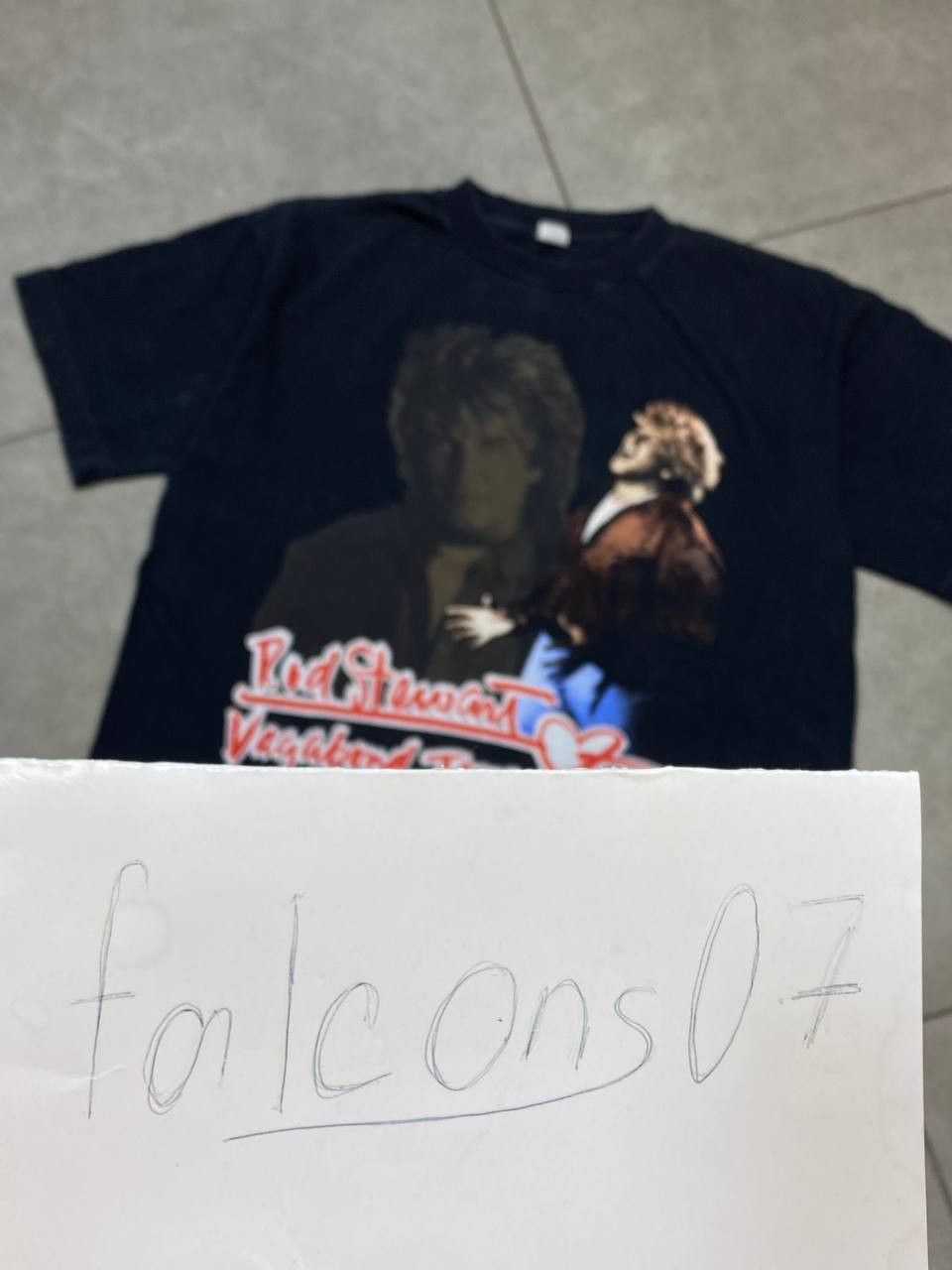 Band Tees Vintage Rod Stewart 90s Vagabond Europe Tour T-Shirt Size US XL / EU 56 / 4 - 3 Thumbnail