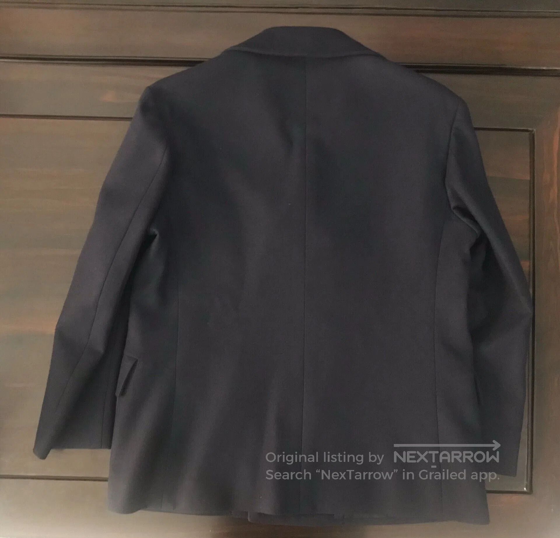Ermenegildo Zegna luxury navy wool coat for men. Size US L / EU 52-54 / 3 - 2 Thumbnail