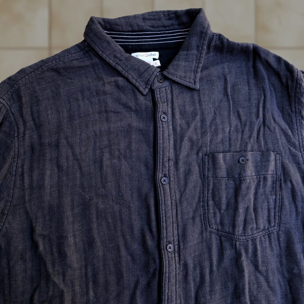 Carbon2Cobalt CARBON 2 COBALT Button-Down Shirt XL 100% Cotton Grey Long Sleeve Mens - XL, Button-Down, Regular Fit, Solid, 100% Cotton, Gray, Vintage? Size US XL / EU 56 / 4 - 1 Thumbnail