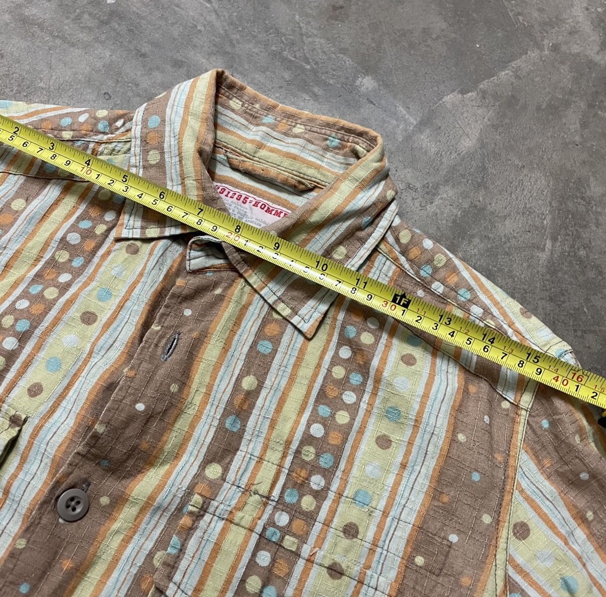 Designer × If Six Was Nine × Japanese Brand 291295 Pour Homme Button Up Shirt Made in Japan Punk Design Size US M / EU 48-50 / 2 - 13 Thumbnail
