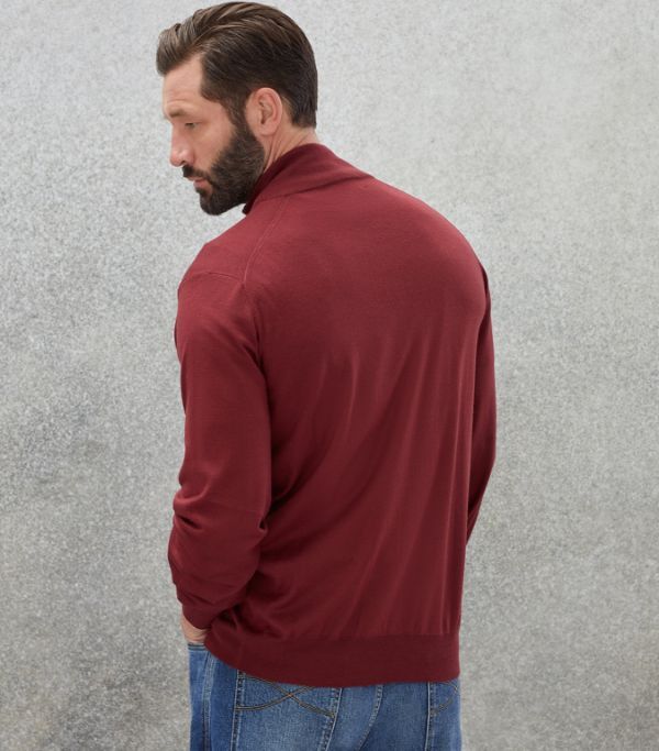 Brunello Cucinelli o1w1db10924 Cardigan in Dark Red Size US XL / EU 56 / 4 - 4 Thumbnail