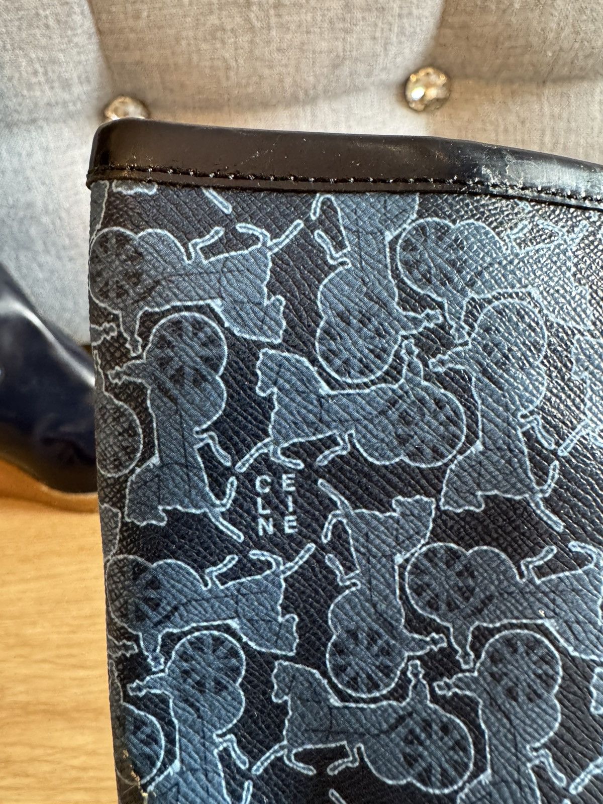 Celine Celine Paris Monogram Navy boots 40 ankle boots womens boots Size US 10 / IT 40 - 6 Thumbnail