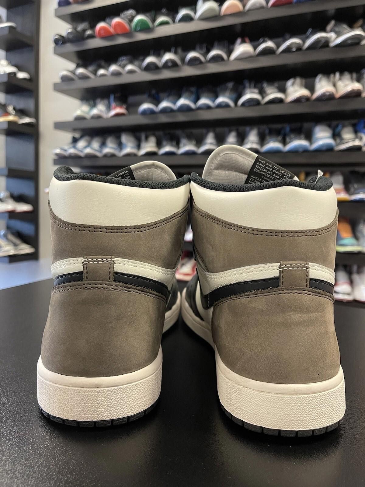 Jordan Brand Size 12 - Nike Air Jordan 1 Retro High Top Sail Black Mocha Size US 12 / EU 45 - 2 Thumbnail