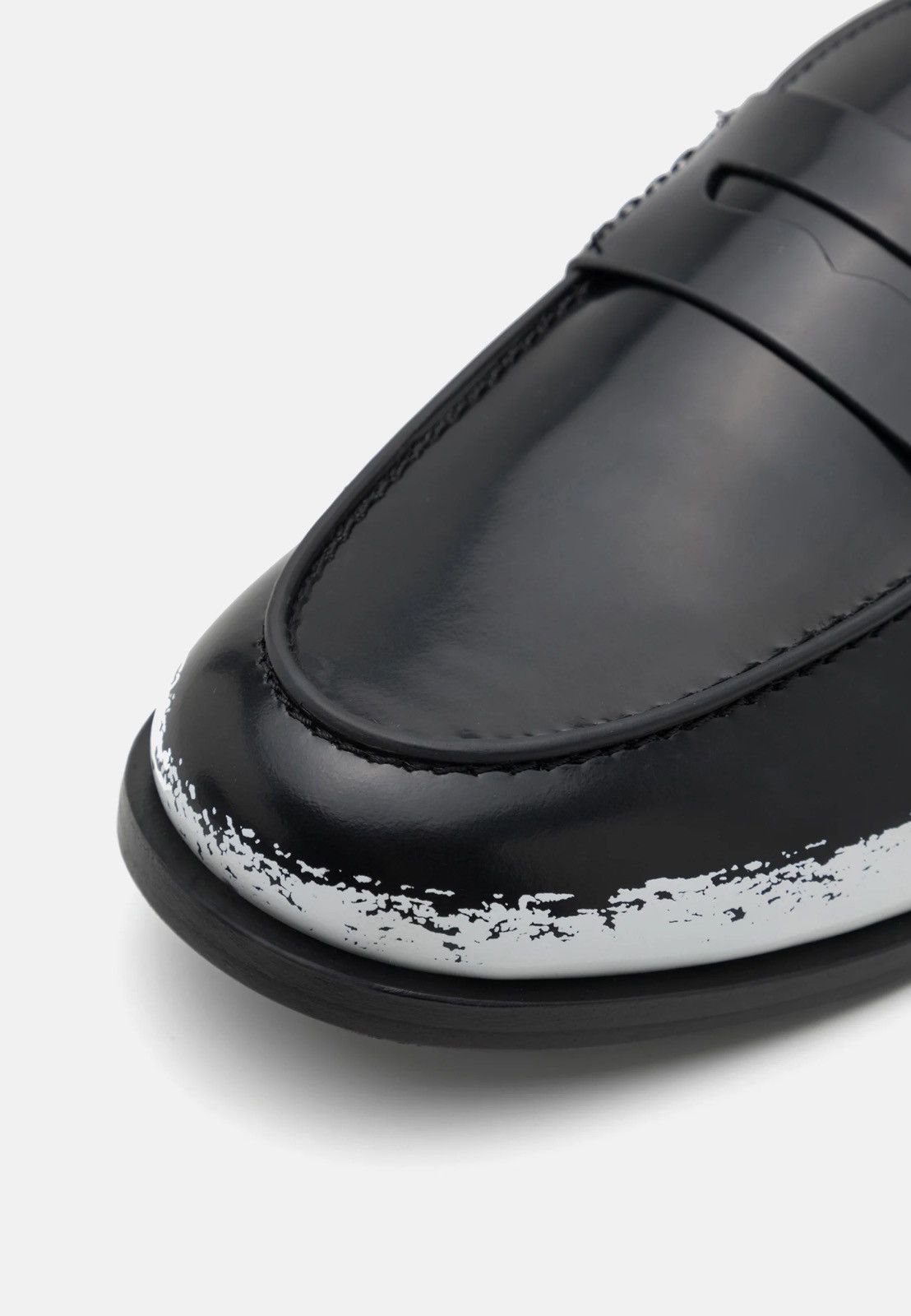 MSGM !DS! SS24 MSGM Black White Pattern Leather Loafers Size US 10 / EU 43 - 4 Thumbnail