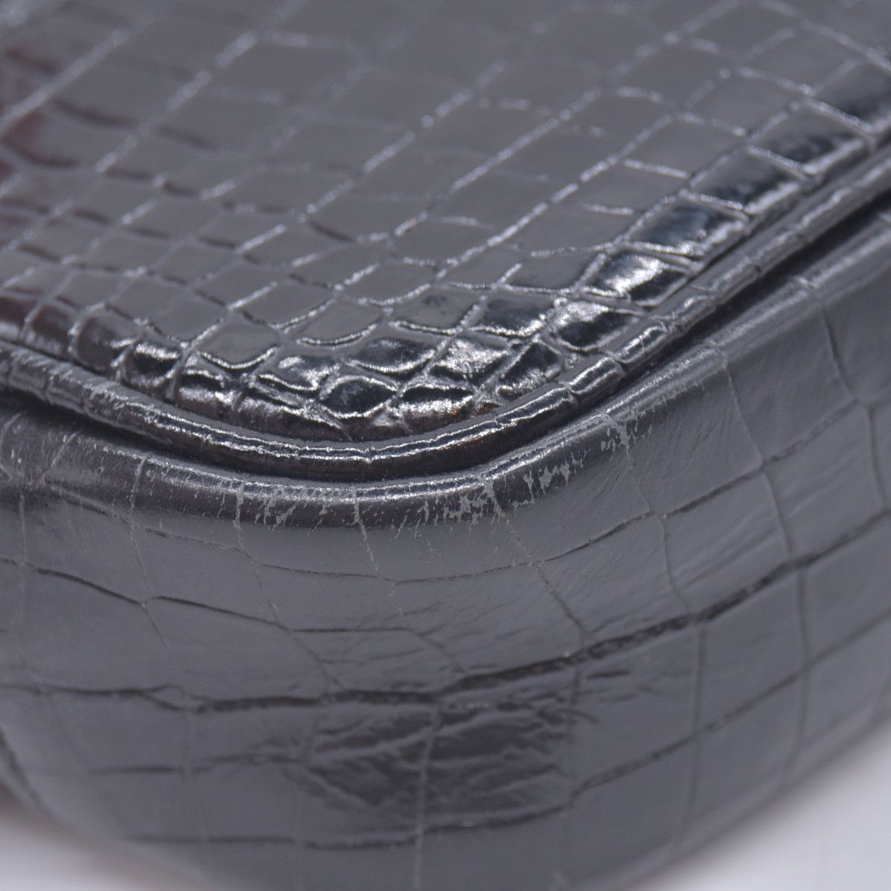Saint Laurent Paris 2019 Saint Laurent Calfskin Crocodile Embossed Monogram Mini Size ONE SIZE - 12 Thumbnail