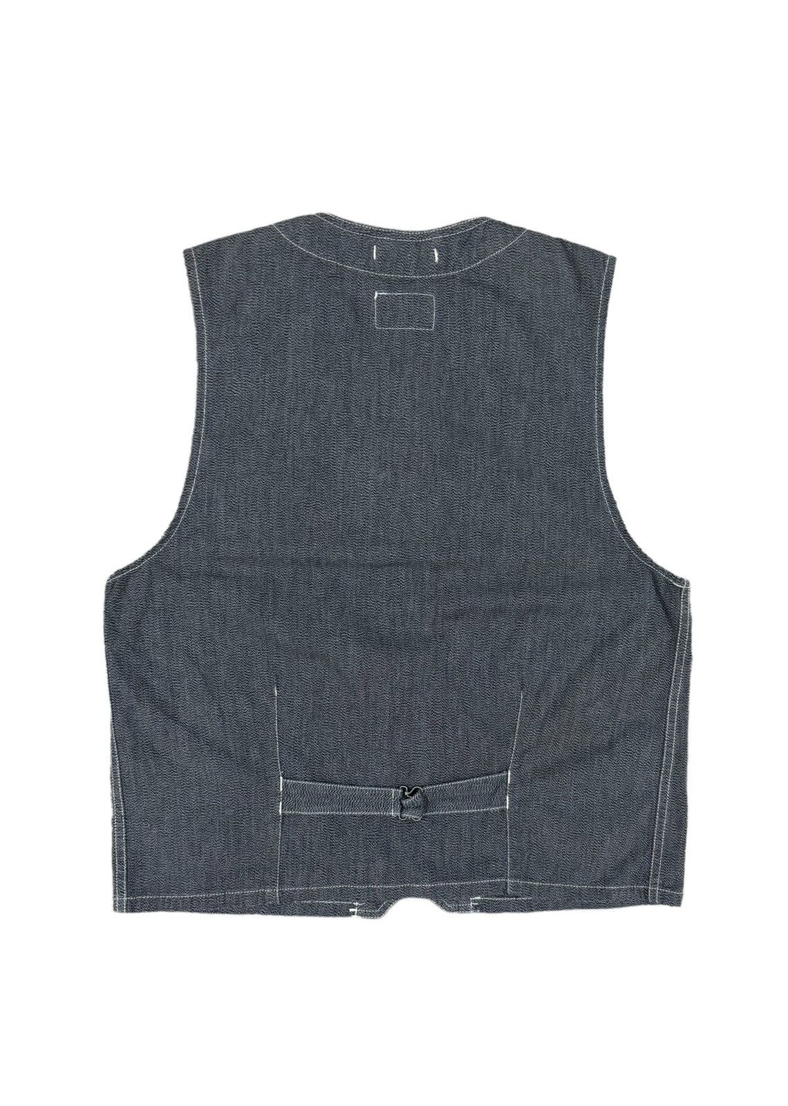 Engineered Garments Vtg🔥Engineered Garments Hbt Chambray Buckle Vest Button Vest Size 36S - 2 Thumbnail