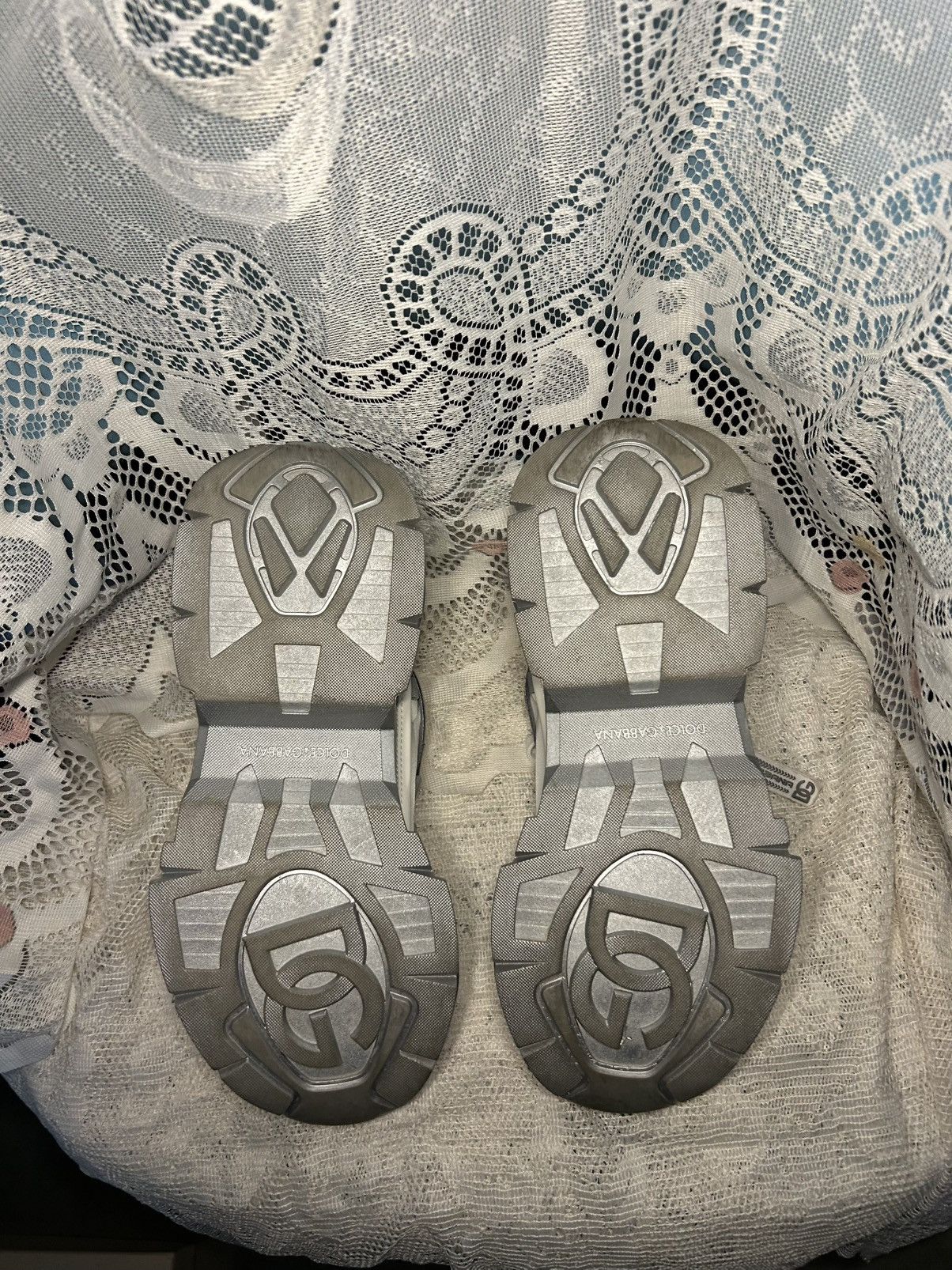 Dolce & Gabbana Dolce & Gabbana Air Master ‘Silver White’ sneakers Size US 9.5 / EU 42-43 - 5 Thumbnail