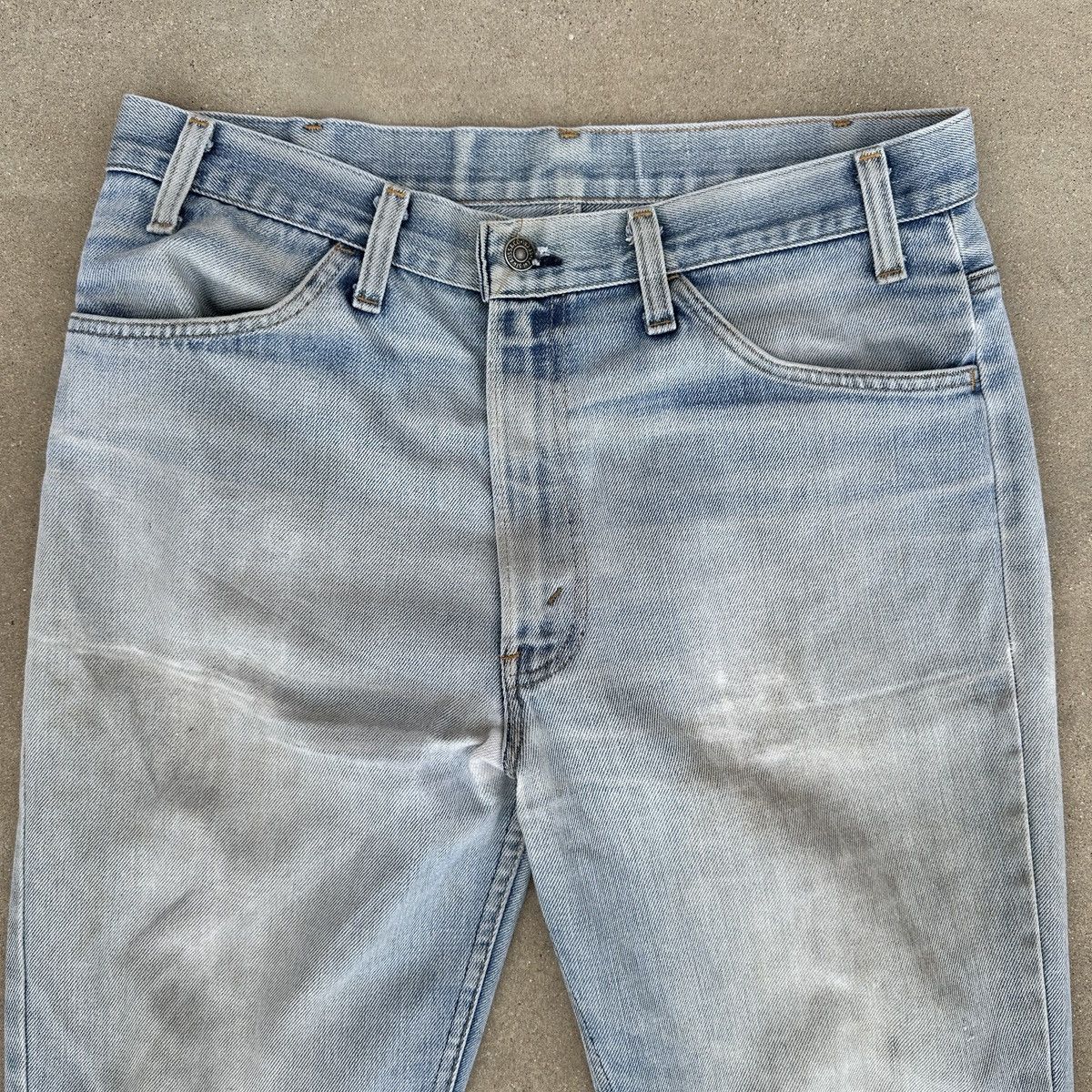 Levi's Vintage 70s Levis Jeans 34x30 Blue Denim Bootcut Bell Bottom Size US 34 / EU 50 - 3 Thumbnail