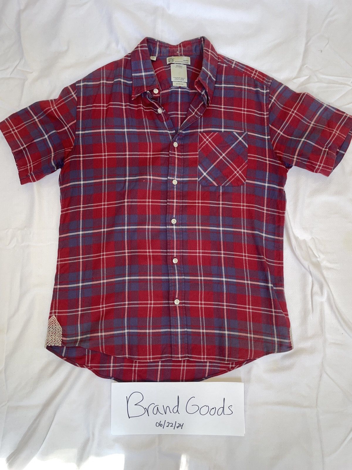 Visvim Visvim Plaid Print Short Sleeve Shirt Size US M / EU 48-50 / 2 - 1 Thumbnail