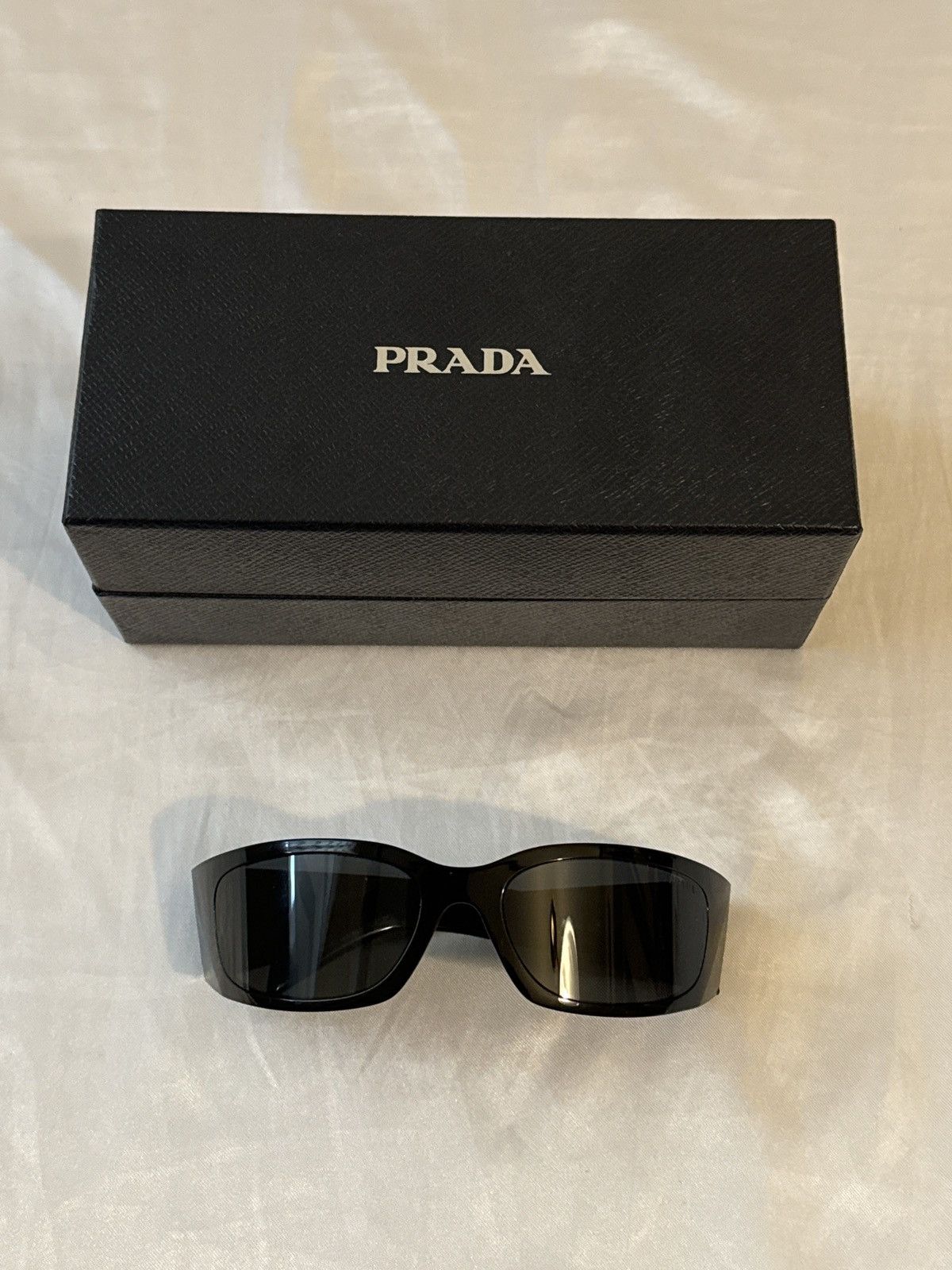 Designer Prada Symbole Sunglasses - Black Size ONE SIZE - 1 Thumbnail