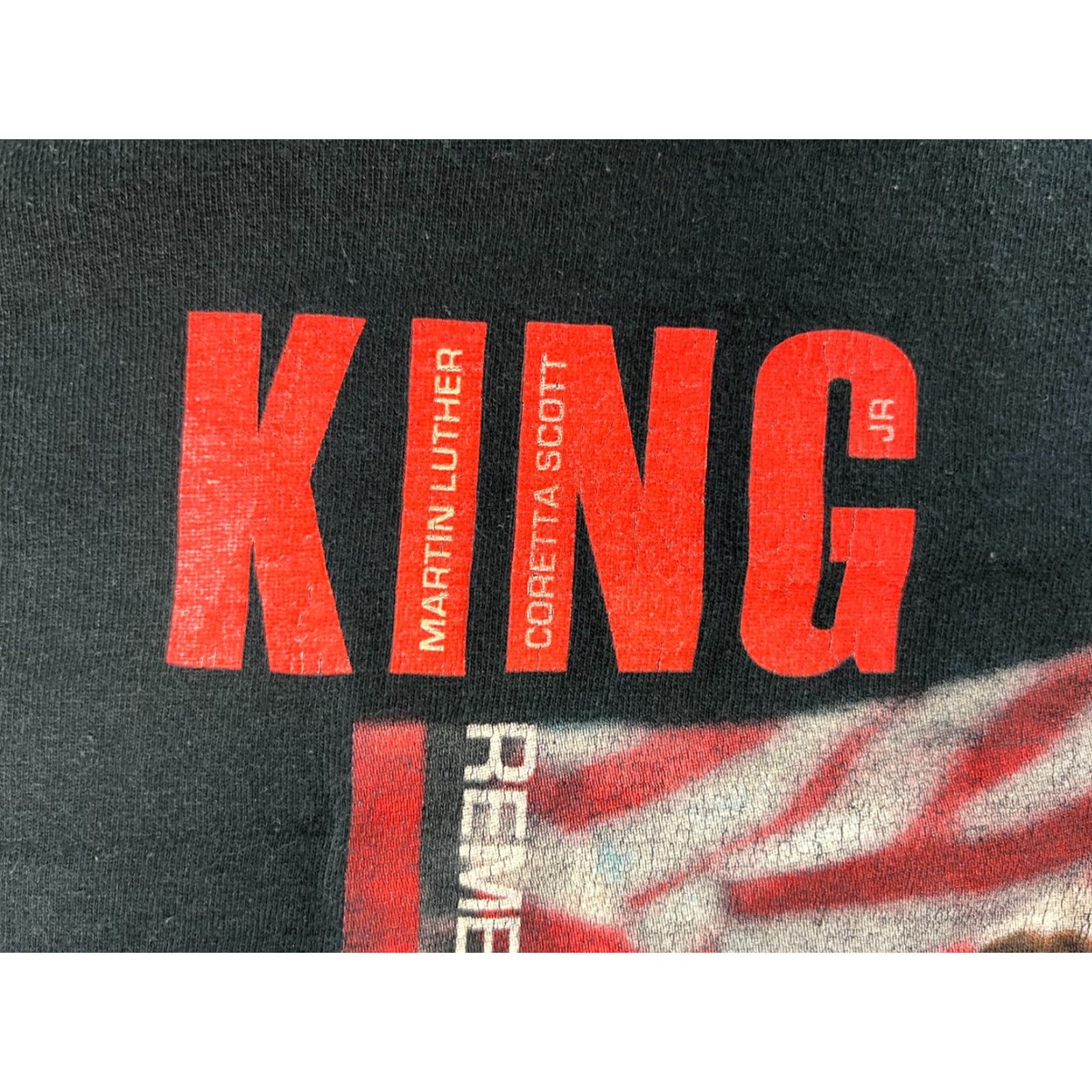 Gildan VINTAGE Martin Luther King Jr. Coretta Scott King T-Shirt XL Black Gildan Ultra Cotton Mens Short Sleeve Crew Neck Size US XL / EU 56 / 4 - 4 Thumbnail