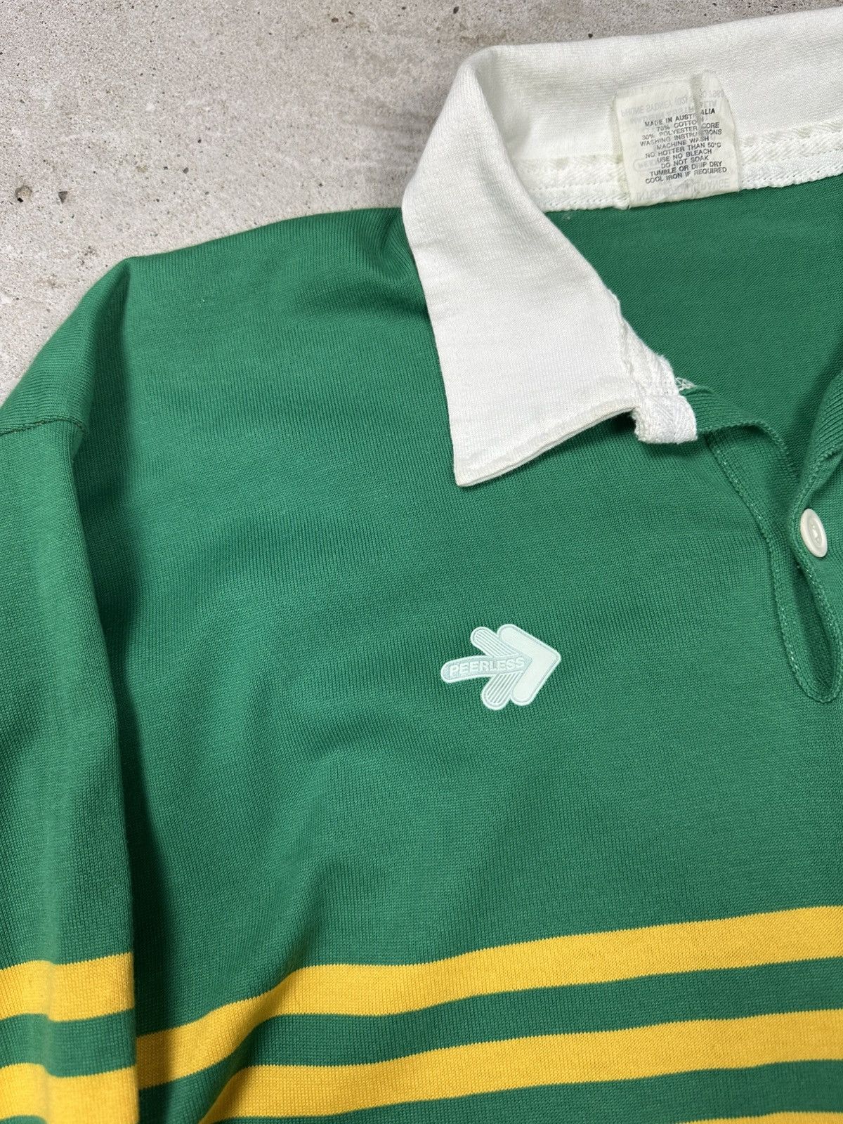 Vintage Vintage 1987 Peerless Perth Australia Polo Rugby Long Tee Size US M / EU 48-50 / 2 - 6 Thumbnail
