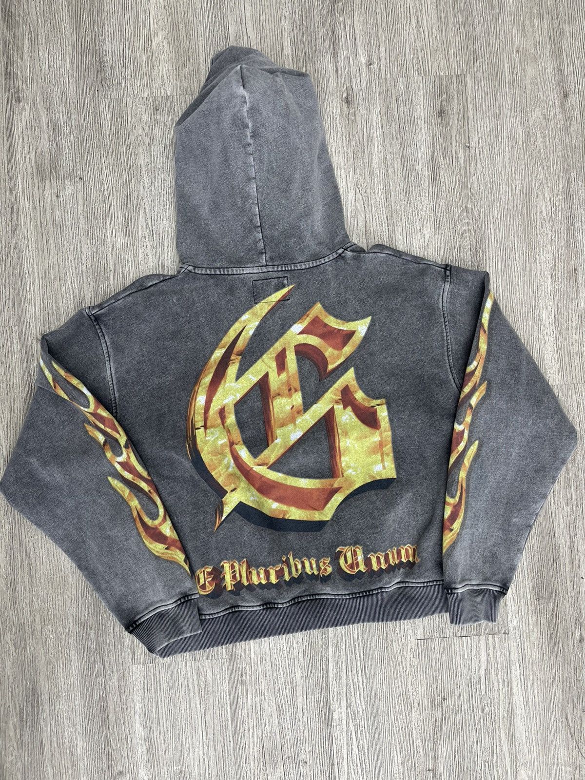 Godspeed Godspeed “Echoes Of empire” hoodie (grey/orange) Size US S / EU 44-46 / 1 - 2 Thumbnail