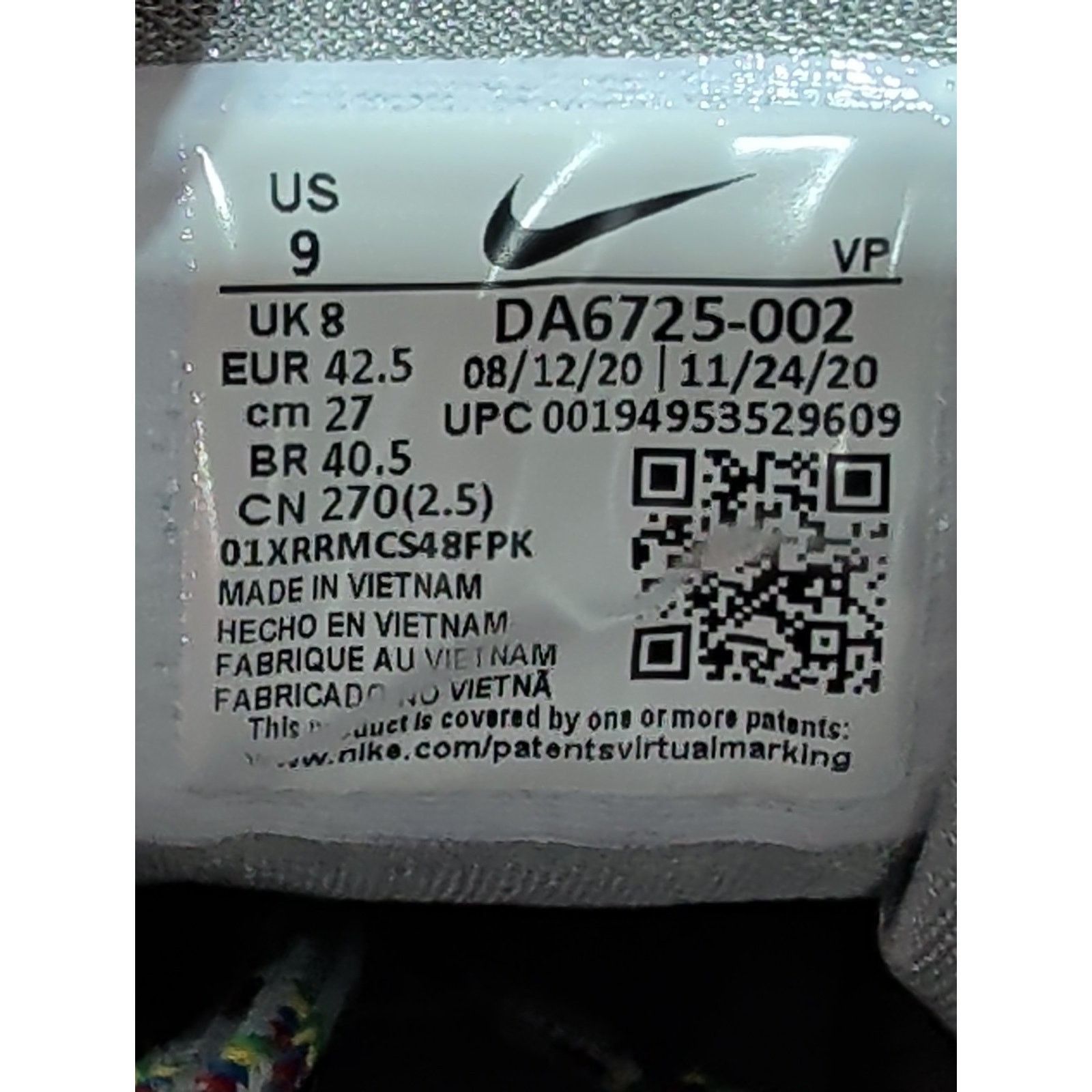 Nike Nike Cosmic Unity Space Hippie Grey Blue DA6725-001 Mens 9 Size US 9 / EU 42 - 8 Thumbnail