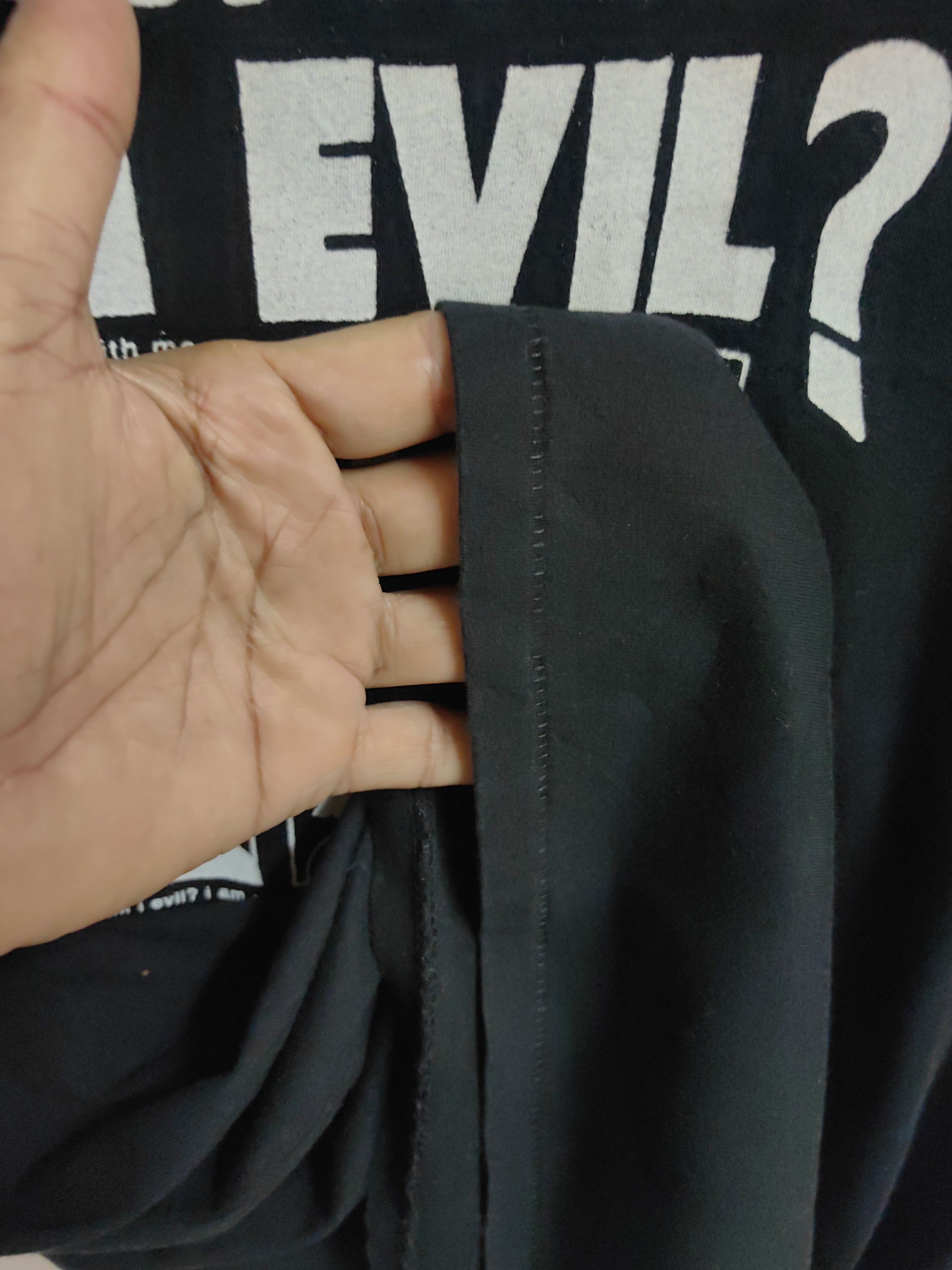 Japanese Brand Vintage Japanese PPFM "Am I Evil" tshirt Size US L / EU 52-54 / 3 - 8 Thumbnail