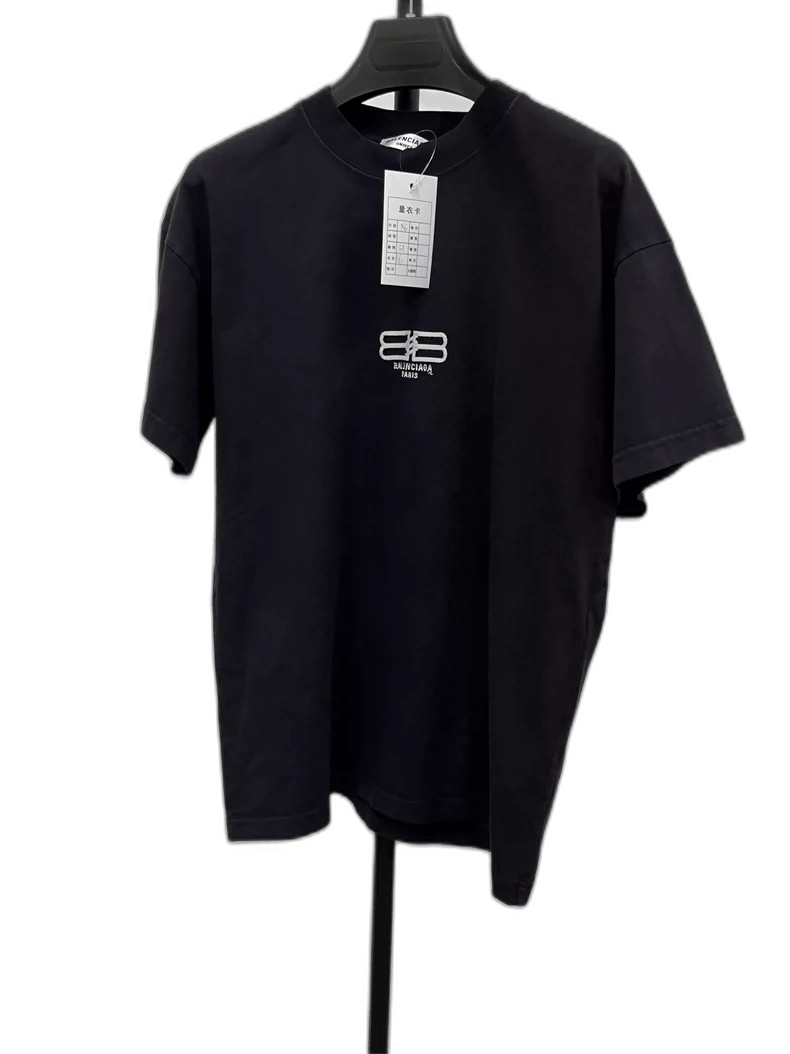 Balenciaga Balenciaga Embroidered Logo Short Sleeve T-Shirt Size US XS / EU 42 / 0 - 1 Thumbnail