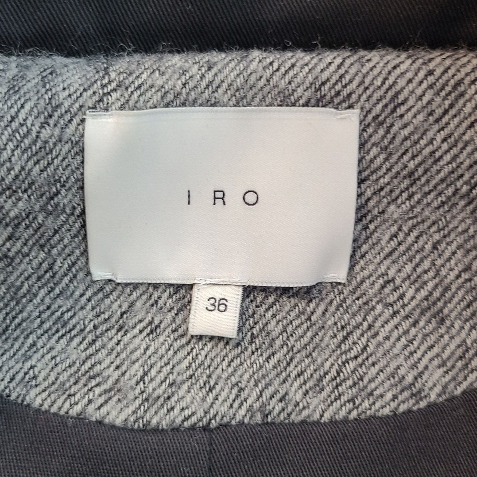 Iro COAT Iro grey and black tweed wool coat Size 36 small Size US S / EU 44-46 / 1 - 7 Thumbnail