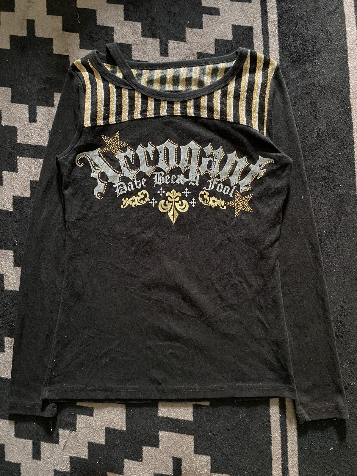 Hysteric Glamour × If Six Was Nine × Japanese Brand Arrogant poem style glitter longsleeve tshirt Size US M / EU 48-50 / 2 - 1 Thumbnail