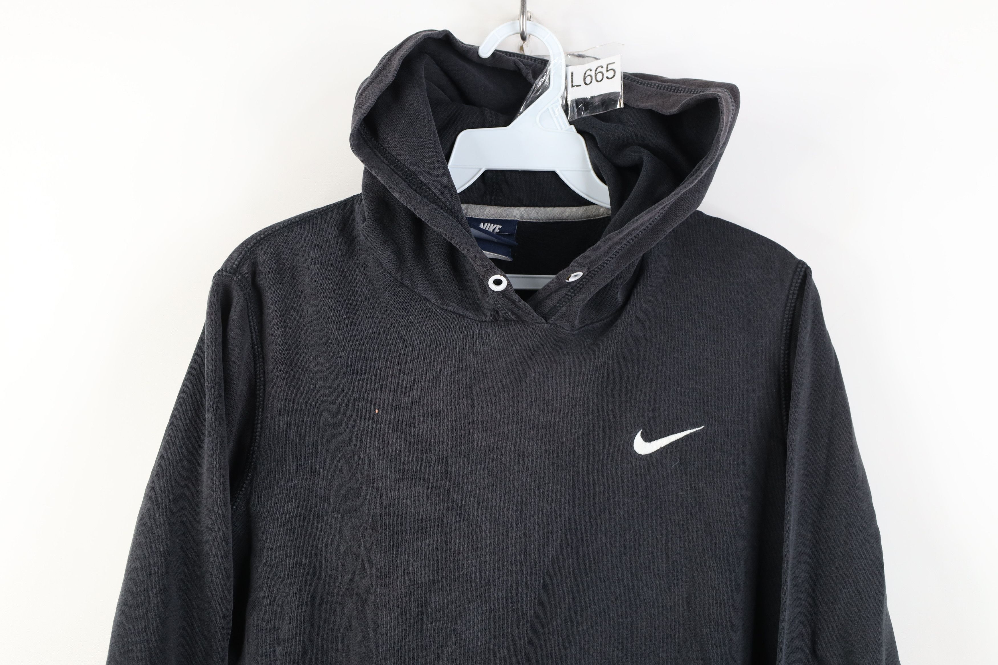 Nike Vintage Y2K Nike Travis Scott Mini Swoosh Hoodie Black Size L / US 10 / IT 46 - 2 Thumbnail